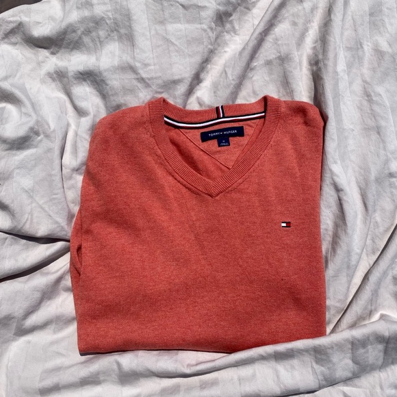 Tommy Hilfiger V Neck Knit Jumper - Picture 2 of 3